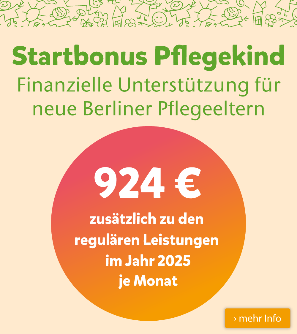 Startbonus Pflegekind: 924 € zusätzlich zu den regulären Leistungen im Jahr 2025 je Monat