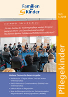 Titelblatt der Fachzeitschrift "Pflegekinder" 1/2018