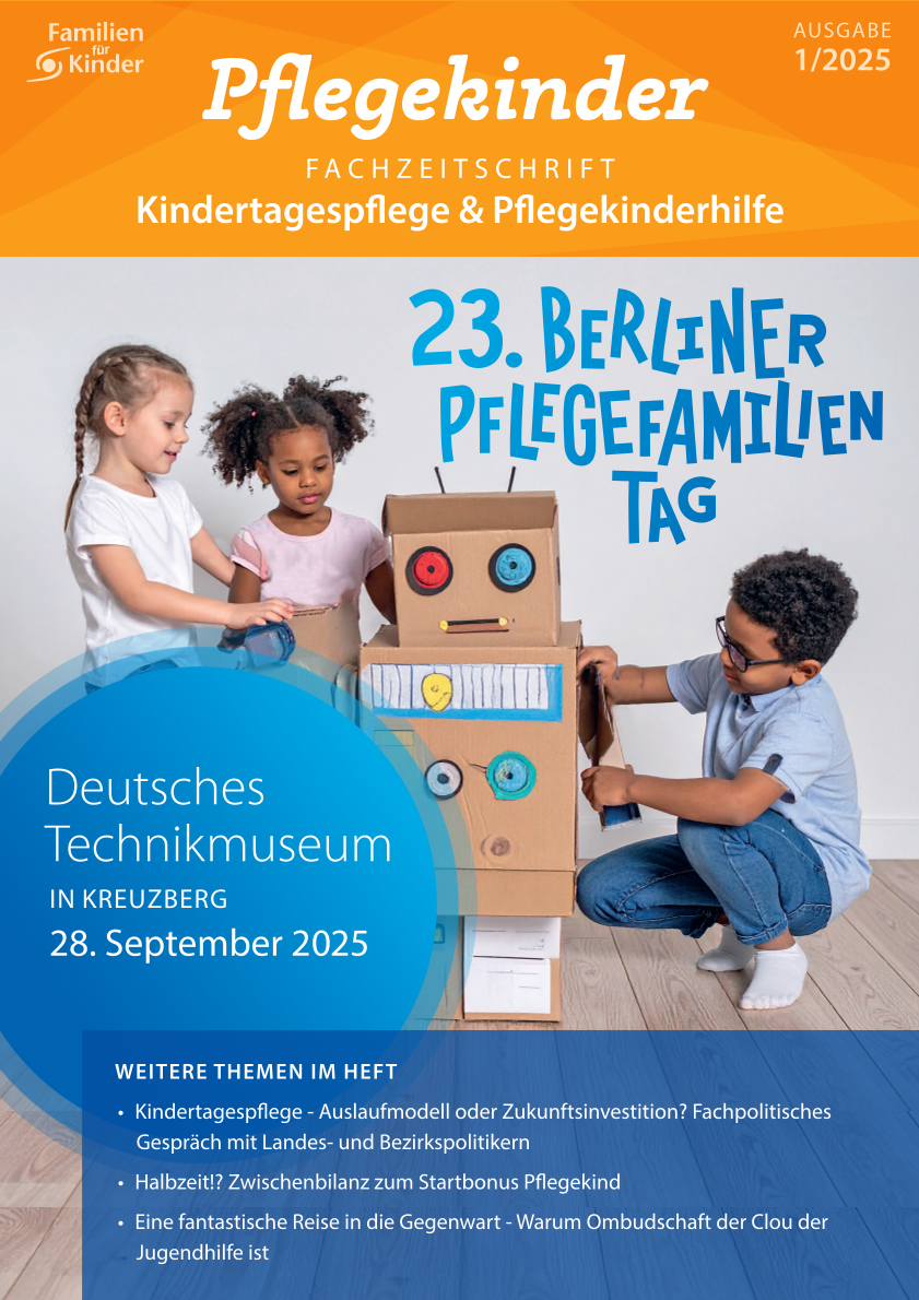 Titelblatt der Fachzeitschrift "Pflegekinder" 2/2024